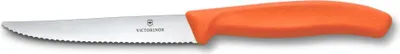 Produktbild von Swiss Classic, Steak & Pizzamesser, 11cm, Wellen, orange