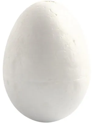 Produktbild von Styropor-Eier, H 4,8 cm, Weiß, 10 Stk/ 1 Pck [HOB-543190]