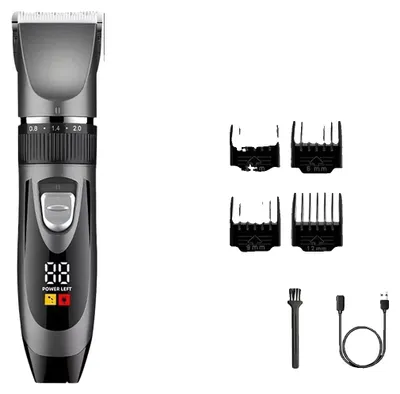 Immagine prodotto di Tagliacapelli senza fili, con lame in acciaio inossidabile, lunghezza di 16,5 cm, ideale per tutti i tipi di capelli, ricaricabile con un'autonomia di 60 minuti, ricarica rapida in 1 ora