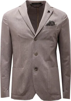 Produktbild von 6431AD MESSAGERIE beige/braune Baumwolljacke Mann