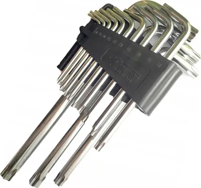 Obrázek produktu pro Lange Kugelkopf-Torx-Schlüssel T10-T70mm, 13 Stück RICHMANN