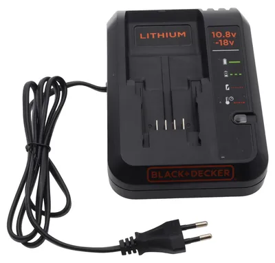 Obrázek produktu pro Black & Decker stolní nabíječka pro 10,8 V a 18 V vrtačky, brusky a vyžínače