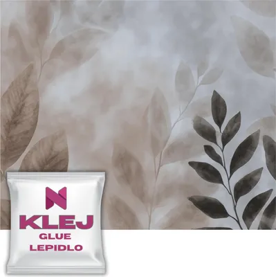 Zdjęcie produktu dla Fototapeta Liście Akwarela Tapeta do salonu i sypialni Beżowa 240x360