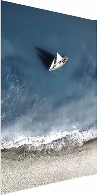 Produktbild von Posterpapier Poster - Yacht on the Sea 29.7x42 cm Landschaften c-C-0206-ao-a
