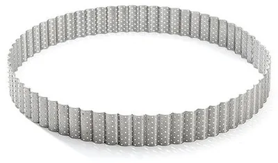 Immagine prodotto di de Buyer 3030.24 perforovaný kruhový vroubkovaný průměr 24 cm výška 3 cm nerezová ocel