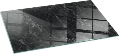 Obrázok produktu pre Sklenená podlahová doska 120x60 cm - Krbová doska zo skla - Krbová doska zo skla - Ochranné sklo - Ochranná doska proti iskrám - Ohňovzdorná sklenená podlahová doska - Tepelná ochrana - Ochrana podlahy zo skla - Elegantný mramorový vzor