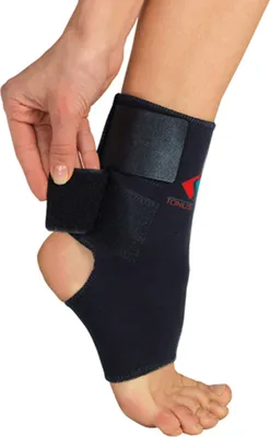 Image de Chevillière velcro néoprène pied bandage sport noir 1-S