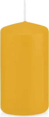 Produktbild von Wiedemann Stumpenkerzen Gelb 200 x Ø 98 mm, 6 Stück