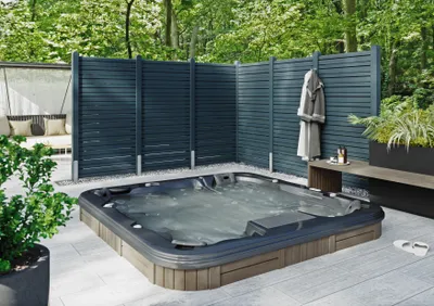 Produktbild von Design Rhombuszaun 90x180 cm Fichte anthrazit