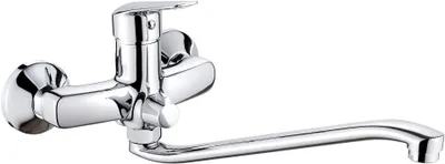 Image de Wall-mounted washbasin mixer with extended spout - hose connection