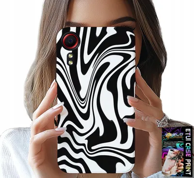 Produktbild von Fall Für Samsung Galaxy Xcover 5 - Schwarz Und Weiss Abstrakt + Hartglas