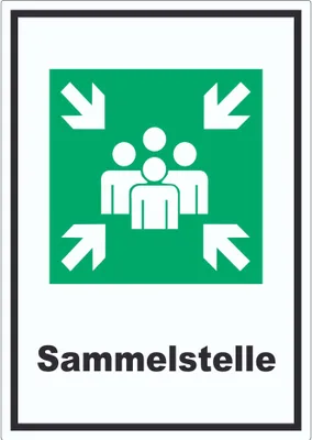 Produktbild von Sammelstelle Aufkleber A3 (297x420mm)