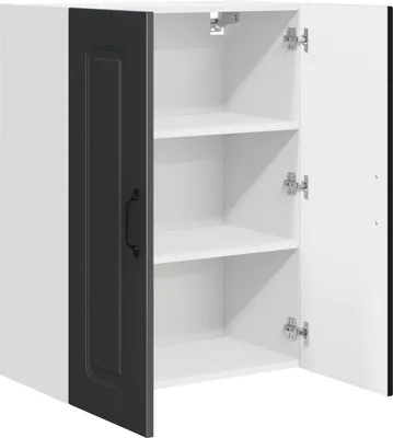 Produktbild von vidaXL Geschirrspülerfront Kalmar Schwarz 60 x 31 x 80 cm