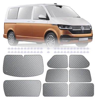 Produktbild von Thermomatten-Set 8-teilig für VW T4 SWB, Verdunkelung, Sonnenschutz, Isolierung
