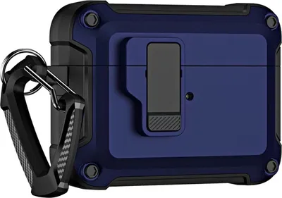 Produktbild von Airpods 4 Pro Armor Case mit Karabiner - Blau