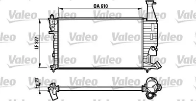 Produktbild von VALEO Kühler, Motorkühlung  732563