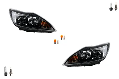 Immagine prodotto di Johns, adatto per i fari della Ford Focus come set con lampadine Set di fari destro e sinistro