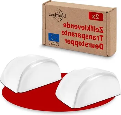 Obrázok produktu pre Polkruhový priehľadný samolepiaci doraz na dvere 42 x 36 x 22 mm