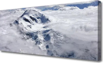 Produktbild von Tulup Leinwand-Bilder 125x50 Wandbild Canvas Kunstdruck Gebirge Nebel Landschaft