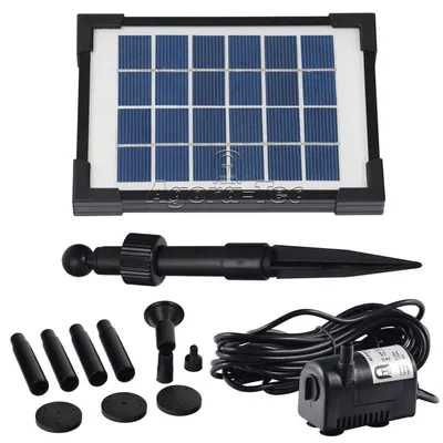 Produktbild von Agora-Tec® Solar Springbrunnenpumpe Teichpumpe - Set AT-2W- ,