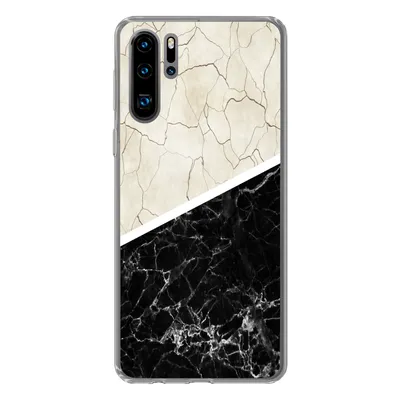 Produktbild von MuchoWow® Handyhülle Schutzhülle Hülle für Huawei P30 Pro Marmor - Muster - Luxus Silikon Softcase Handy Hülle - Schutzdeckel