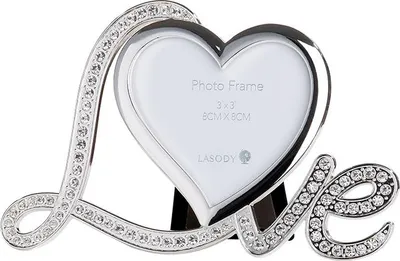 Produktbild von Gilde Metall Fotorahmen "Love" VE 3 50073