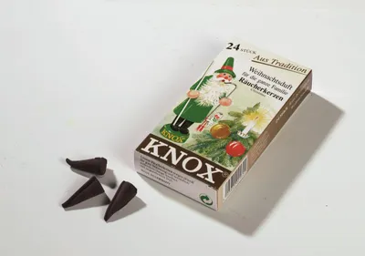 Produktbild von KNOX - 5er Set Räucherkerzen Räucherkegel Gr. M - Weihnachtsduft