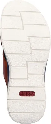 Produktbild von Rieker Herren Pantolette aus Leder in Weite G 1/2 mit Light Riricon Sohle 25186, Größe:46 EU, Farbe:Braun