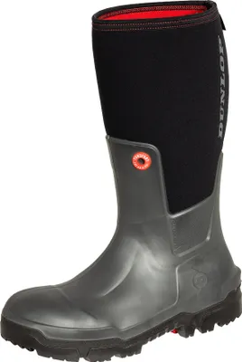 A single Dunlop boot is shown against a white background.