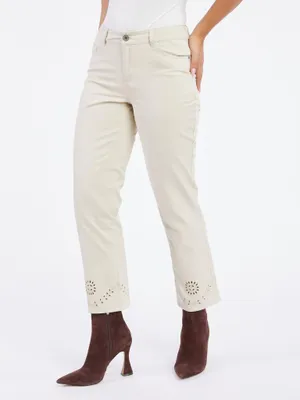 Produktbild von Orsay Beige Cropped Straight Fit Jeans für Damen 312179048000__38
