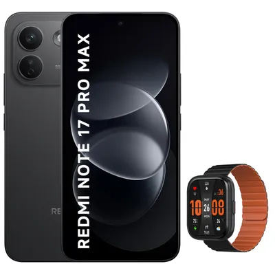 Produktbild von XIAOMI REDMI Note 17 Pro Max 5G 8/512GB Smartphone Schwarz mit Smartwatch