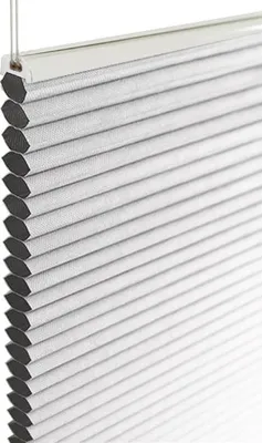 Produktbild von Wabenplissee (80 x 220 cm, Weiß (Blackout)) blickdicht Rollo Honeycomb Honigfalte
