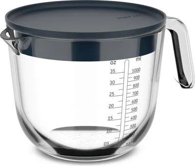 Obrázek produktu pro Mepal Chef it odměrka Skleněná odměrka Chef it 1000 ml s víkem - tmavě modrá 200 x 146 x 129 102311018100