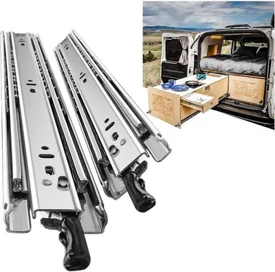 Produktbild von Ladegeleiders mit Verriegelung - vollständig ausfahrbar - 68 kg