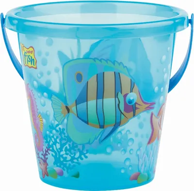 Obrázek produktu pro Androni Kyblík rybičky průhledný - průměr 17 cm modrý