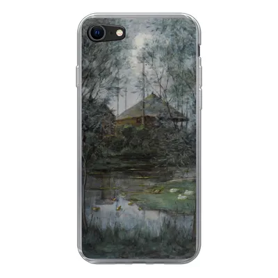 Produktbild von MuchoWow® Handyhülle Schutzhülle Hülle für iPhone 7 Heuhaufen - Piet Mondrian Silikon Softcase Handy Hülle - Kartenhalter
