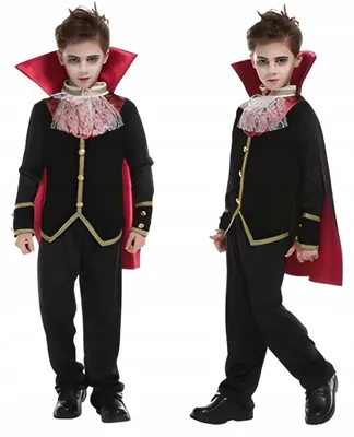 Produktbild von Hopki Kostüm Vampir Drakula Halloween Kinder 134/140