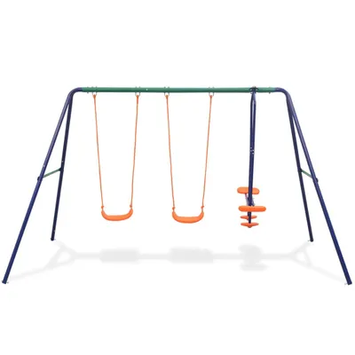 Produktbild von vidaXL Schaukelset mit 4 Sitzen Orange