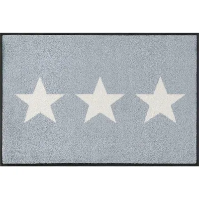 Produktbild von wash+dry Fußmatte Stars grey waschbare Fußmatte 50x75 cm