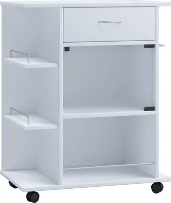 Zdjęcie produktu dla Wózek kuchenny | Wózek rolkowy z szufladą i półką | Wymiary Wózek kuchenny ok. H. 80 x W. 65 x D. 39 cm | rollable | Wózek do serwowania - Pocis