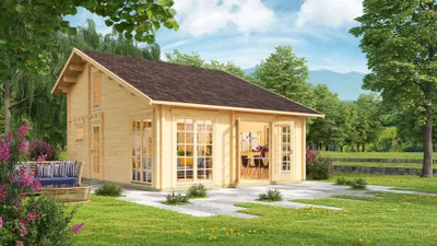 Produktbild von Ferien- und Freizeit Haus Modell List 90 aus Holz
