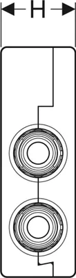 Productafbeelding van FlowFit kruisstuk met isolatiedoos SiBr d20-d16-d16