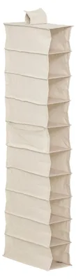 Image de Rangement à chaussures « groomy » 10 compartiments avec panier beige 128 x 15,5 cm - 5 five simply smart