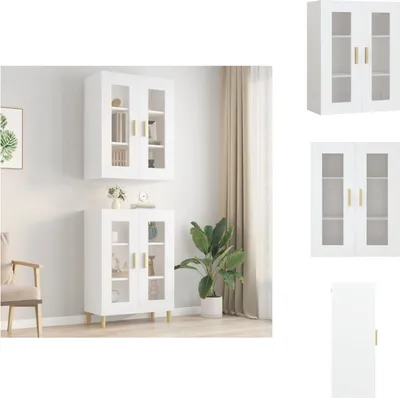 Obrázek produktu pro vidaXL Nástěnná skříňka bílá 69,5x34x90 cm - Příborníky