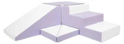 Image de Velinda Set de 4 blocs en mousse violet blanc