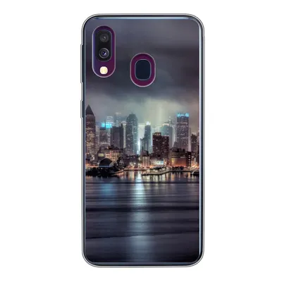 Produktbild von MuchoWow® Handyhülle Schutzhülle Hülle für Samsung Galaxy A40 New York - Amerika - Skyline Silikon Softcase Handy Hülle - Handy-Tasche