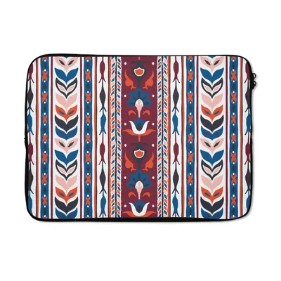 Produktbild von MuchoWow® Laptop Hülle 14 ZollBlumen - Muster - Pflanzen - Abstrakt - Minimalismus Laptoptasche - Laptoptasche - Stoßsicher - Schutzhaube