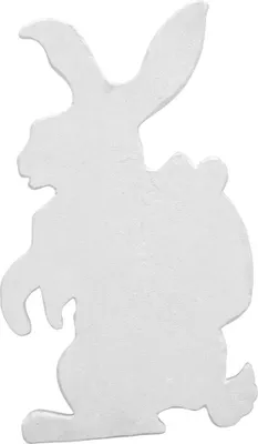 Immagine prodotto di EUROPALMS Silhouette coniglietto di Pasqua, bianco, 60 cm (83505011)