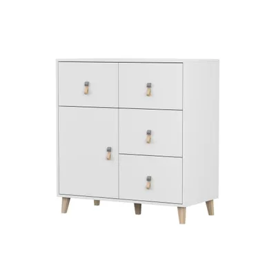 Obrázek produktu pro Komoda Komoda Figo 4S1D 03 (bílá/bílá)