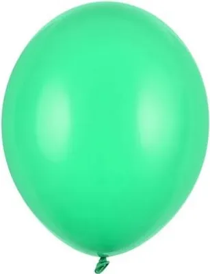 Produktbild von Pastellgrüne Geburtstagsballons 12 cm, 100 Stück.